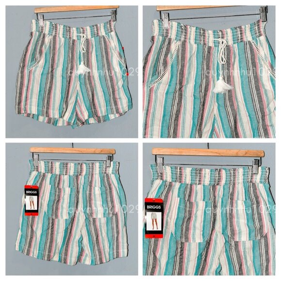 Briggs New York Pants - Brand new Briggs Ladies Linen short  TEAL